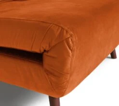 Habitat Roma Single Velvet Chairbed - Orange 17 Habitat Roma Single Velvet Chairbed - Orange -Trend Furniture 4165707 R Z005A