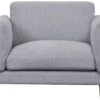 Habitat Salome Fabric Cuddle Chair - Light Grey -Trend Furniture 4333742 R Z001A