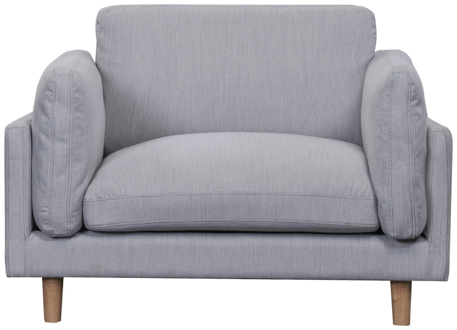 Habitat Salome Fabric Cuddle Chair - Light Grey 3 Habitat Salome Fabric Cuddle Chair - Light Grey