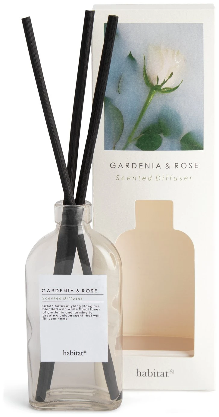 Habitat 150ml Scented Diffuser - Gardenia & Rose 3 Habitat 150ml Scented Diffuser - Gardenia & Rose