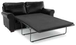 Habitat Salisbury 2 Seater Leather Sofa Bed - Black -Trend Furniture 4552121 R Z002A
