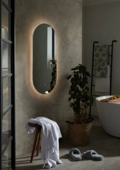 Habitat Large Vertical Backlight LED Mirror - White