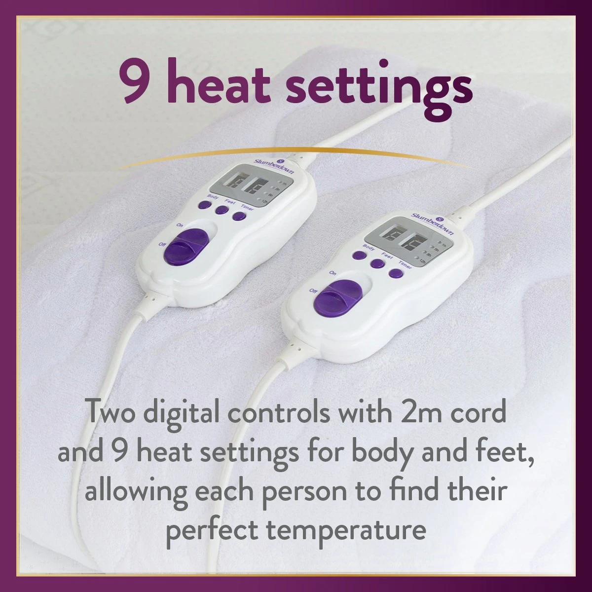 Slumberdown Perfeclty Warm Luxury Electric Blanket-Superking 5 Slumberdown Perfeclty Warm Luxury Electric Blanket-Superking - Image 3