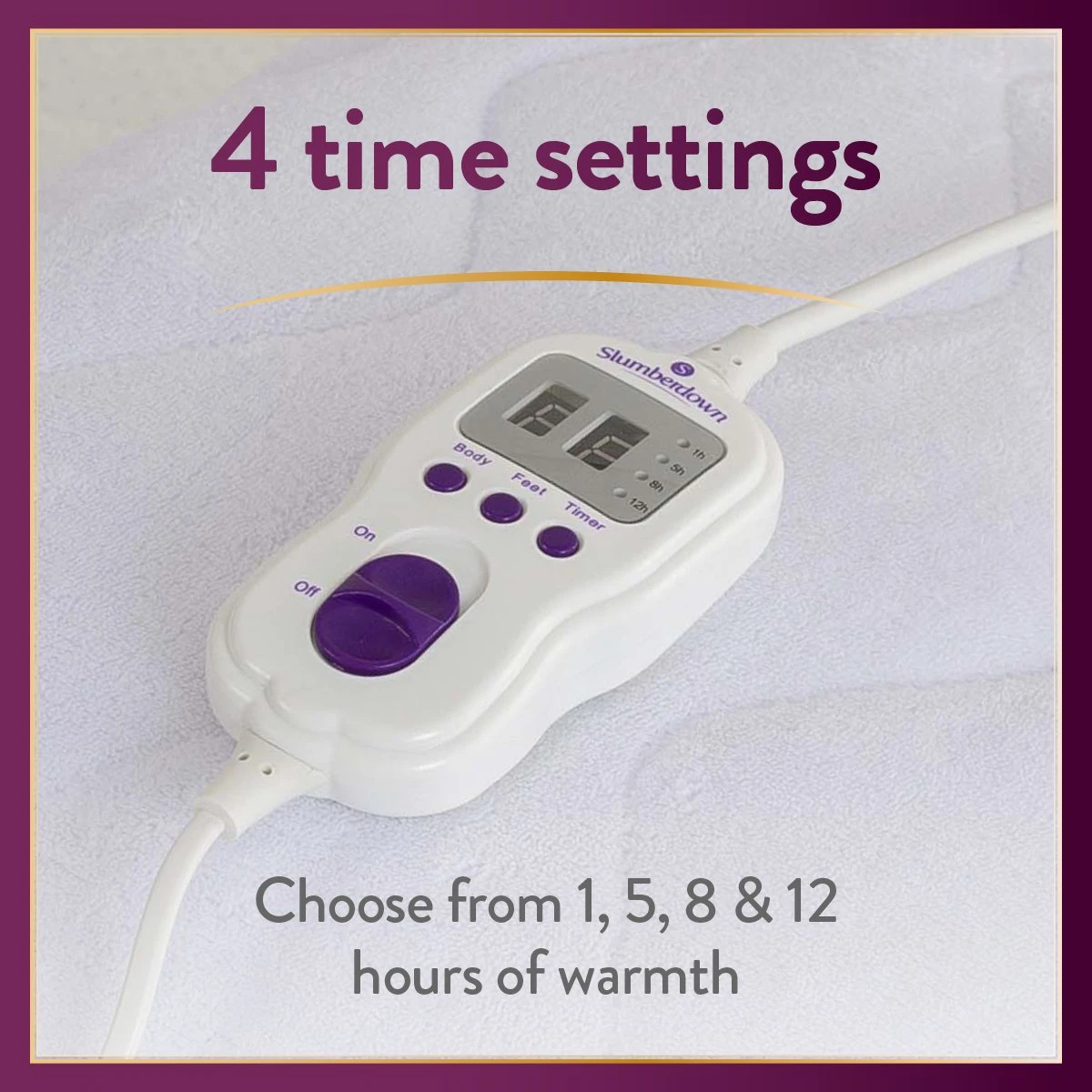 Slumberdown Perfeclty Warm Luxury Electric Blanket-Superking 8 Slumberdown Perfeclty Warm Luxury Electric Blanket-Superking - Image 6