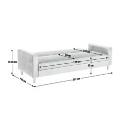 Habitat Brooks Clic Clac Fabric Sofa Bed - Grey 12 Habitat Brooks Clic Clac Fabric Sofa Bed - Grey -Trend Furniture 4665537 R Z002A