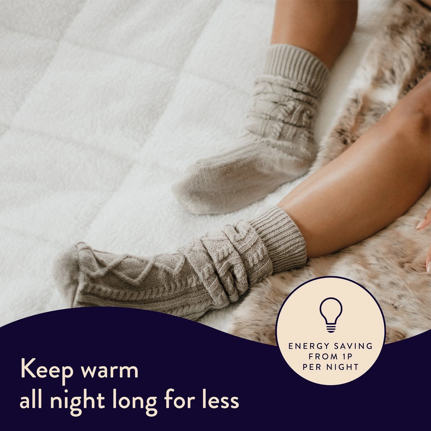 Dreamland Scandi Sherpa Single Control Underblanket-Double 5 Dreamland Scandi Sherpa Single Control Underblanket-Double - Image 3