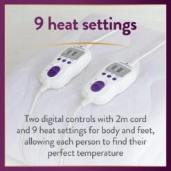 Slumberdown Perfectly Warm Luxury Electric Blanket-King Dual -Trend Furniture 4746731 R Z003A