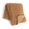 Habitat Snuggle Fleece Throw - Mocha - 125X150cm -Trend Furniture 4882695 R Z001A