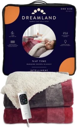 Dreamland Sherpa Tartan Reversible Overblanket -Trend Furniture 4883333 R Z002A