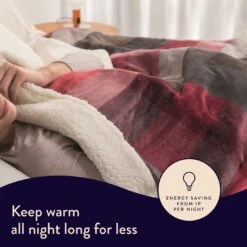 Dreamland Sherpa Tartan Reversible Overblanket -Trend Furniture 4883333 R Z003A