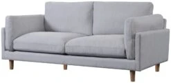 Habitat Habita Salome Fabric 3 Seater Sofa - Light Grey -Trend Furniture 4887700 R Z002A