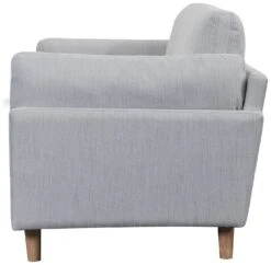 Habitat Habita Salome Fabric 3 Seater Sofa - Light Grey -Trend Furniture 4887700 R Z005A