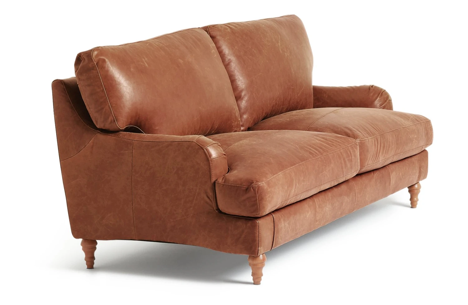 Habitat Livingston Leather 3 Seater Sofa - Tan 9 Habitat Livingston Leather 3 Seater Sofa - Tan - Image 7
