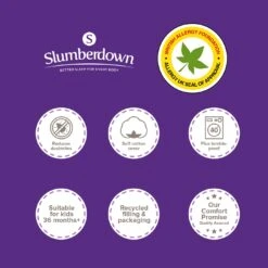 Slumberdown Luxury Cotton 4.5Tog Kids Duvet & Pillow –Single -Trend Furniture 5459010 R Z017A