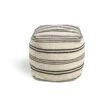 Kaikoo Layne Wool Pouffe - Black & White