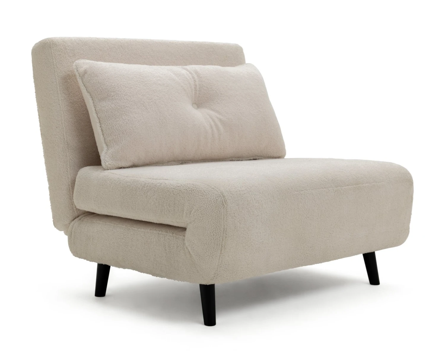 Habitat Roma Single Boucle Chairbed - Cream 3 Habitat Roma Single Boucle Chairbed - Cream