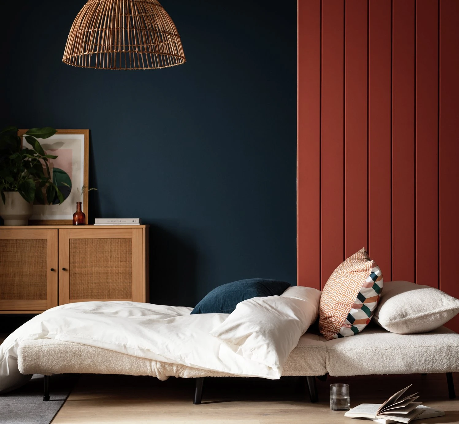 Habitat Roma Single Boucle Chairbed - Cream 4 Habitat Roma Single Boucle Chairbed - Cream - Image 2