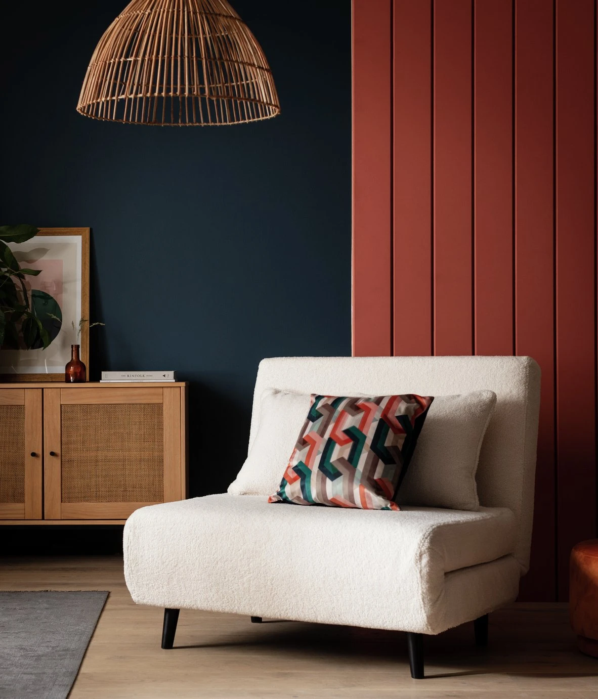 Habitat Roma Single Boucle Chairbed - Cream 9 Habitat Roma Single Boucle Chairbed - Cream - Image 7