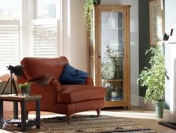 Habitat Livingston Leather Armchair - Tan -Trend Furniture 5654248 R Z001C