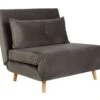 Habitat Roma Single Velvet Chairbed - Charcoal -Trend Furniture 5791417 R Z001A
