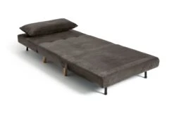 Habitat Roma Single Velvet Chairbed - Charcoal -Trend Furniture 5791417 R Z002A