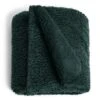 Habitat Faux Shearling Throw - Green - 125X150cm 2 Habitat Faux Shearling Throw - Green - 125X150cm -Trend Furniture 5796261 R Z001A