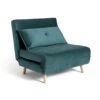 Habitat Roma Single Velvet Chairbed - Teal -Trend Furniture 5828108 R Z001A