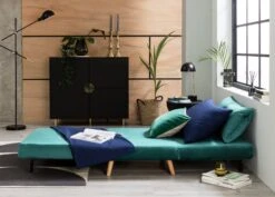 Habitat Roma Single Velvet Chairbed - Teal -Trend Furniture 5828108 R Z003C