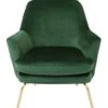Habitat Celine Velvet Accent Chair - Green