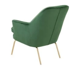 Habitat Celine Velvet Accent Chair - Green -Trend Furniture 5828476 R Z003A