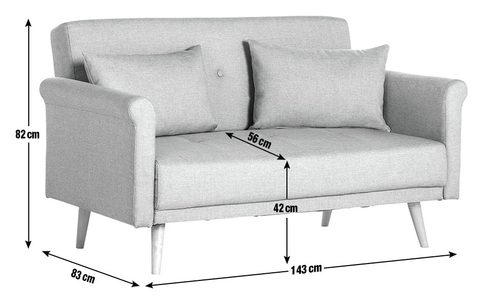Habitat Evie Fabric 2 Seater Sofa In A Box - Natural 5 Habitat Evie Fabric 2 Seater Sofa In A Box - Natural - Image 3