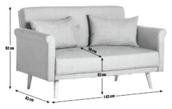 Habitat Evie Fabric 2 Seater Sofa In A Box - Natural 21 Habitat Evie Fabric 2 Seater Sofa In A Box - Natural -Trend Furniture 6099747 R Z020A