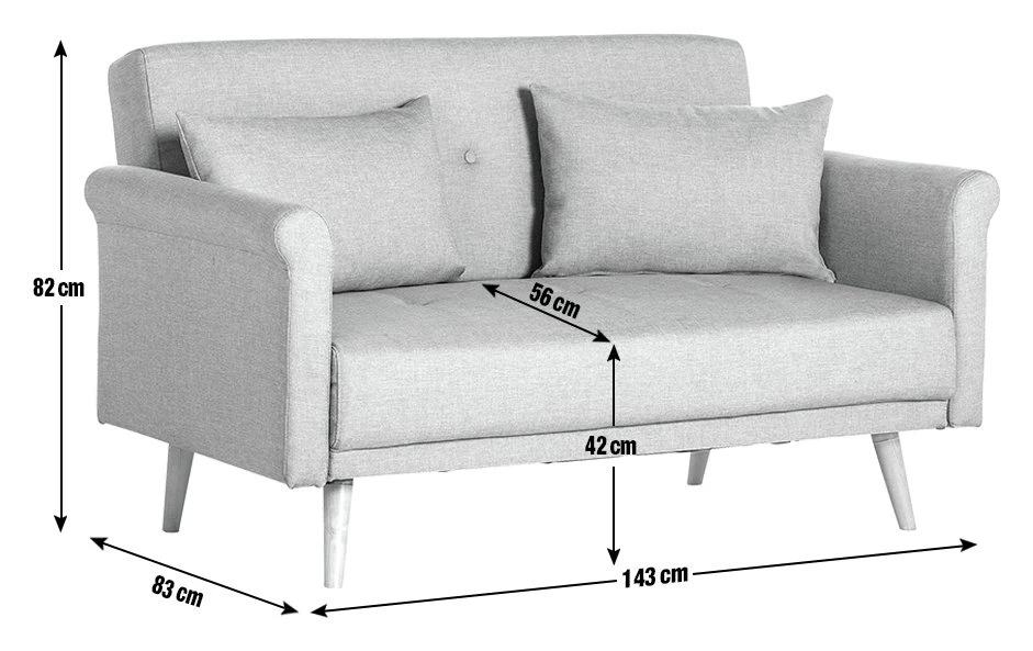 Habitat Evie Fabric 2 Seater Sofa In A Box - Natural 12 Habitat Evie Fabric 2 Seater Sofa In A Box - Natural - Image 10