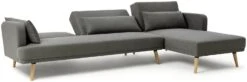 Habitat Andy Right Corner Fabric Clic Clac Sofa Bed - Grey -Trend Furniture 6132941 R Z003A