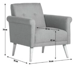 Habitat Evie Armchair In A Box - Charcoal 9 Habitat Evie Armchair In A Box - Charcoal -Trend Furniture 6214560 R Z020A