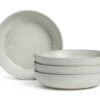 Habitat Textured Ripple 4 Piece Chalk Pasta Bowls - Natural -Trend Furniture 6609302 R Z001A