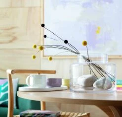 Habitat Glass Vase - Clear -Trend Furniture 6824280 R Z001C