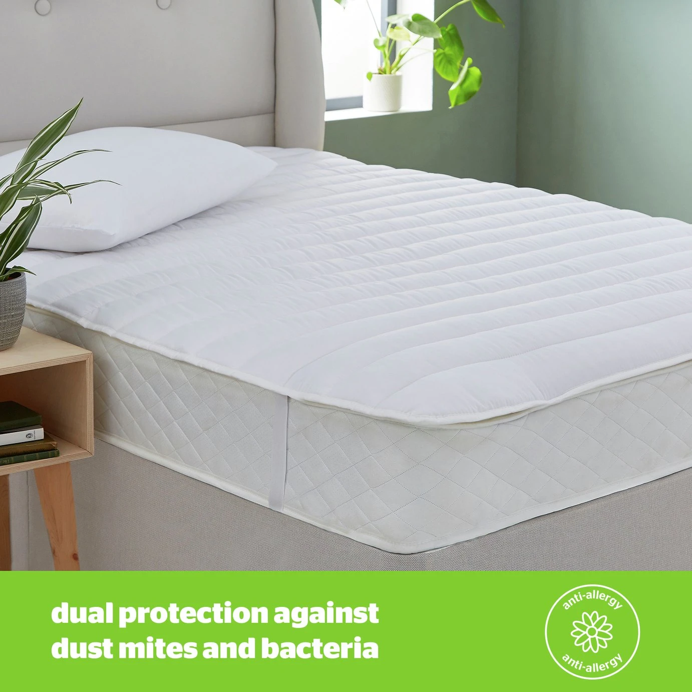 Silentnight Anti-Allergy Mattress Topper - Single 4 Silentnight Anti-Allergy Mattress Topper - Single - Image 2
