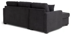 Habitat Reagan Left Corner Chaise Sofa Bed - Charcoal -Trend Furniture 6980038 R Z005A