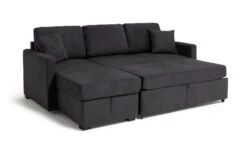 Habitat Reagan Left Corner Chaise Sofa Bed - Charcoal -Trend Furniture 6980038 R Z007A