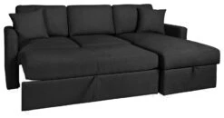 Habitat Reagan Right Corner Chaise Sofa Bed - Charcoal -Trend Furniture 7005307 R Z003A