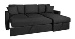 Habitat Reagan Right Corner Chaise Sofa Bed - Charcoal -Trend Furniture 7005307 R Z007A