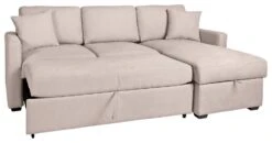Habitat Reagan Right Corner Chaise Sofa Bed - Natural -Trend Furniture 7019757 R Z003A