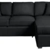 Habitat Reagan Corner Chaise Faux Leather Sofa Bed - Black 1 Habitat Reagan Corner Chaise Faux Leather Sofa Bed - Black -Trend Furniture 7067668 R Z001A