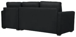 Habitat Reagan Corner Chaise Faux Leather Sofa Bed - Black -Trend Furniture 7067668 R Z005A