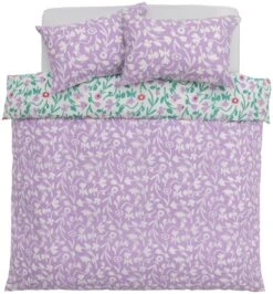 Habitat 180TC Floral Green & Pink Bedding Set - Single -Trend Furniture 7161038 R Z004A