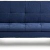 Habitat Nolan Fabric Clic Clac Sofa Bed - Denim Blue 1 Habitat Nolan Fabric Clic Clac Sofa Bed - Denim Blue -Trend Furniture 7199787 R Z001A