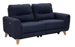 Habitat Tommy Fabric 3 Seater Power Recliner Sofa -Navy Blue -Trend Furniture 7627565 R Z005A