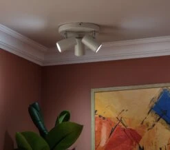 Habitat 3 Light Spotlight Plate - Matt White 15 Habitat 3 Light Spotlight Plate - Matt White -Trend Furniture 7653326 R Z002C