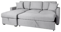 Habitat Reagan Left Corner Storage Sofa Bed - Grey -Trend Furniture 7842766 R Z003A